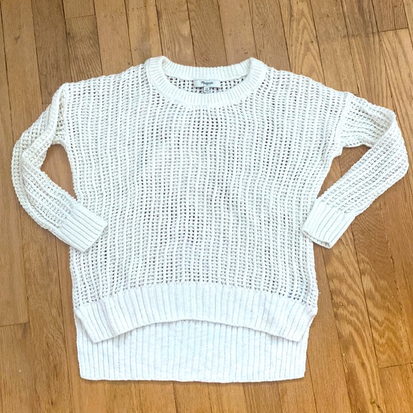 Madewell Sweaters - Madewell cream, cotton summer sweater.